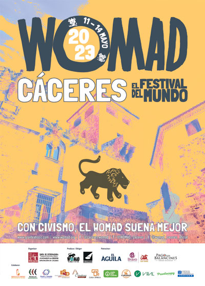 Cartel WOMAD Cáceres 2023