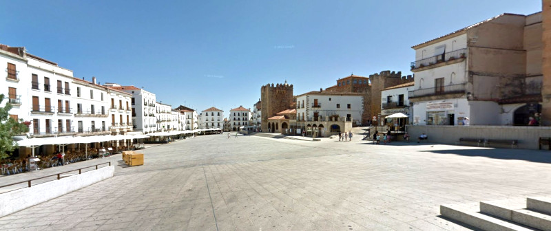 Cáceres a pie, zona peatonal