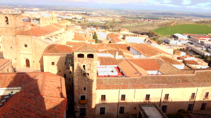 Vistas desde las Torres de la Iglesia de la Preciosa Sangre en Cáceres