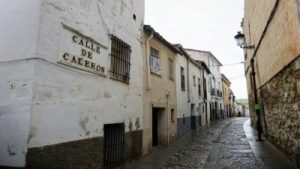 La calle Caleros de Cáceres