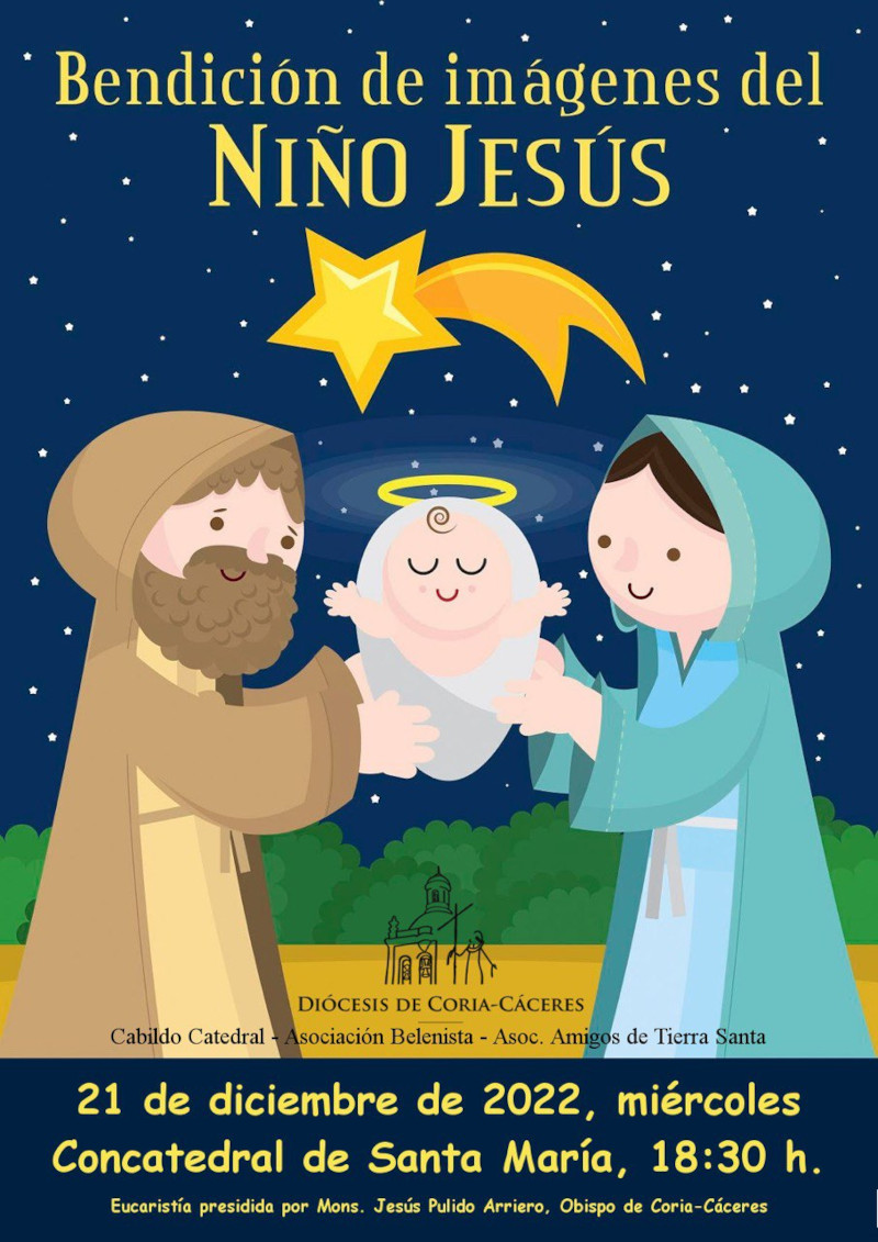 Bendición de imagen del niño Jesús Cáceres