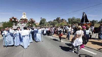 Virgen de la Montaña camino del Santuario - Subida de la Virgen de la Montaña