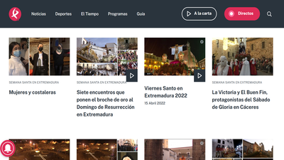 Página dedicada a la Semana Santa de Canal Extremadura - ¿Cómo ver la Semana Santa de Cáceres en directo?