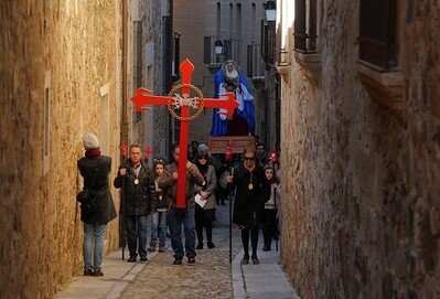 Traslado de Nuestra Señora del Buen Fin y Nazaret - Sábado de Pasión en Cáceres
