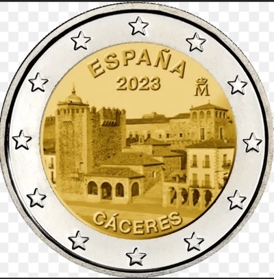 Moneda de 2 € de Cáceres - Descubre la moneda conmemorativa de Cáceres
