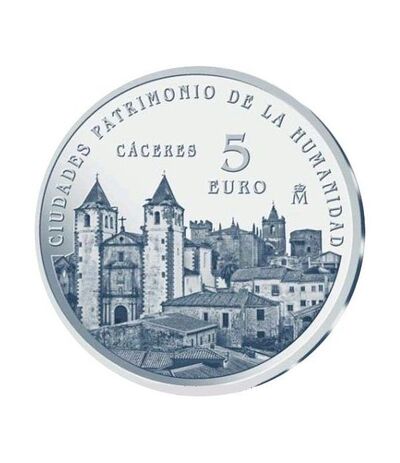 Moneda 5 € de Cáceres - Descubre la moneda conmemorativa de Cáceres