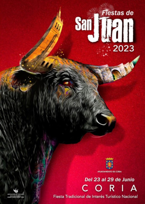 Cartel Fiestas de San Juan Coria 2023