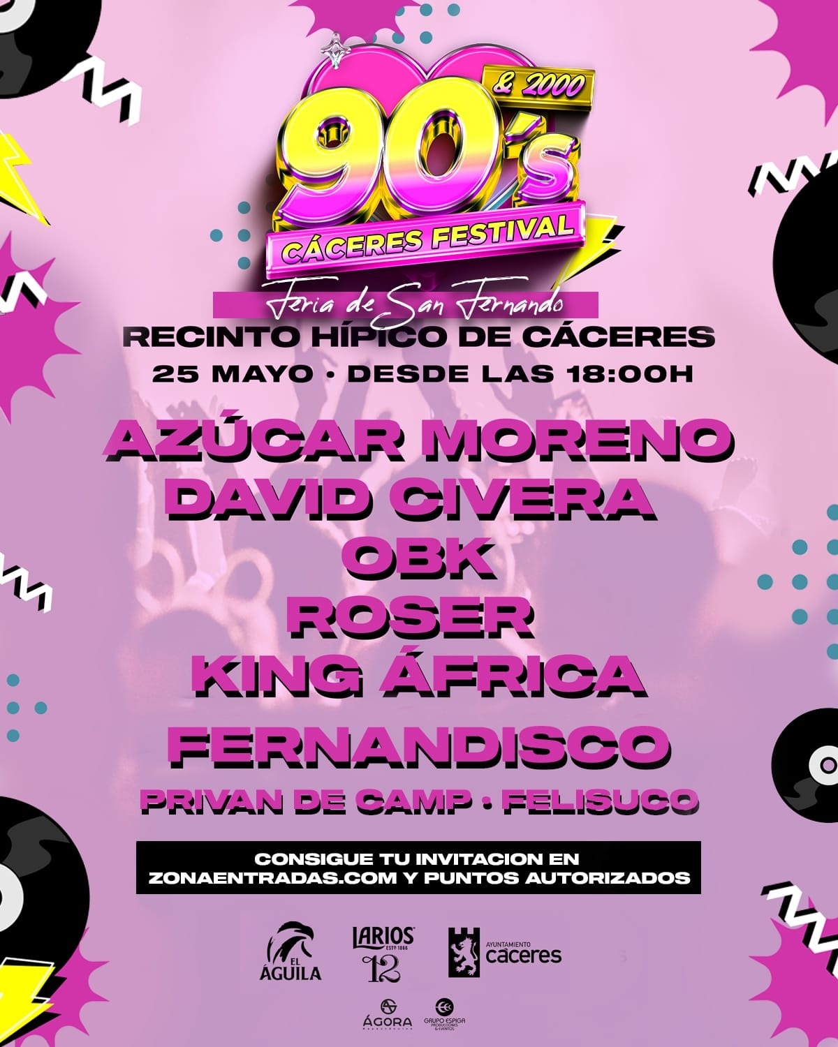 Festival I Love 90's & 2000 - Ferias de Cáceres 2023