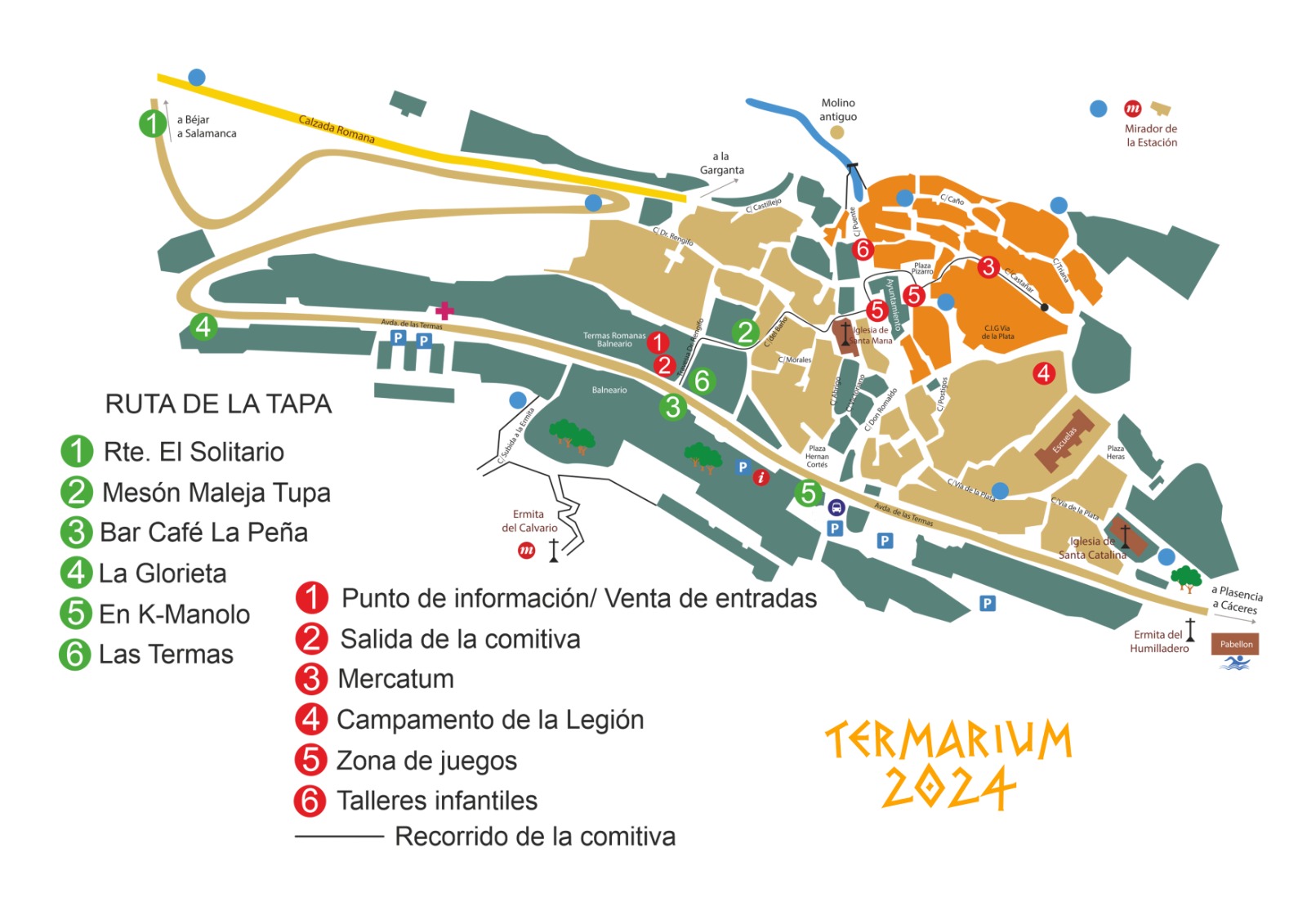 Mapa de Interés de Termarium en Baños de Montemayor