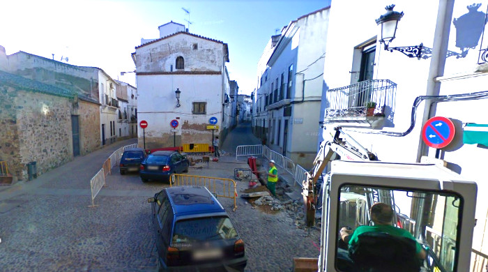 Plaza de la Soledad Cáceres - Foto antigua