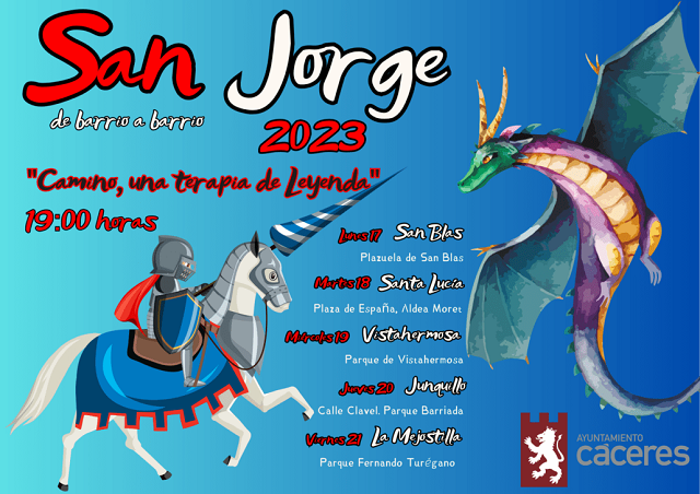 ¿Cómo se preparan los habitantes de Cáceres para la festividad de San Jorge?