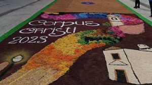 Imagen del Corpus Christi en San Vicente de Alcántara