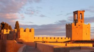 Vistas desde la muralla de la Alcazaba de Badajoz de la Torre de Espantaperros