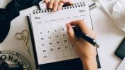 Fotografía genérica de un calendario