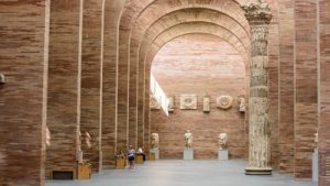 Fotografía del interior del Museo Nacional de Arte Romano de Mérida