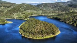 Fotografía del Meandro del Melero en el río Alagón