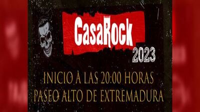 Banner del Festival CasaRock 2023 en Casar de Cáceres