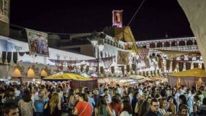 Fotografía del mercado árabe de la Almossassa de Badajoz en la Plaza Alta