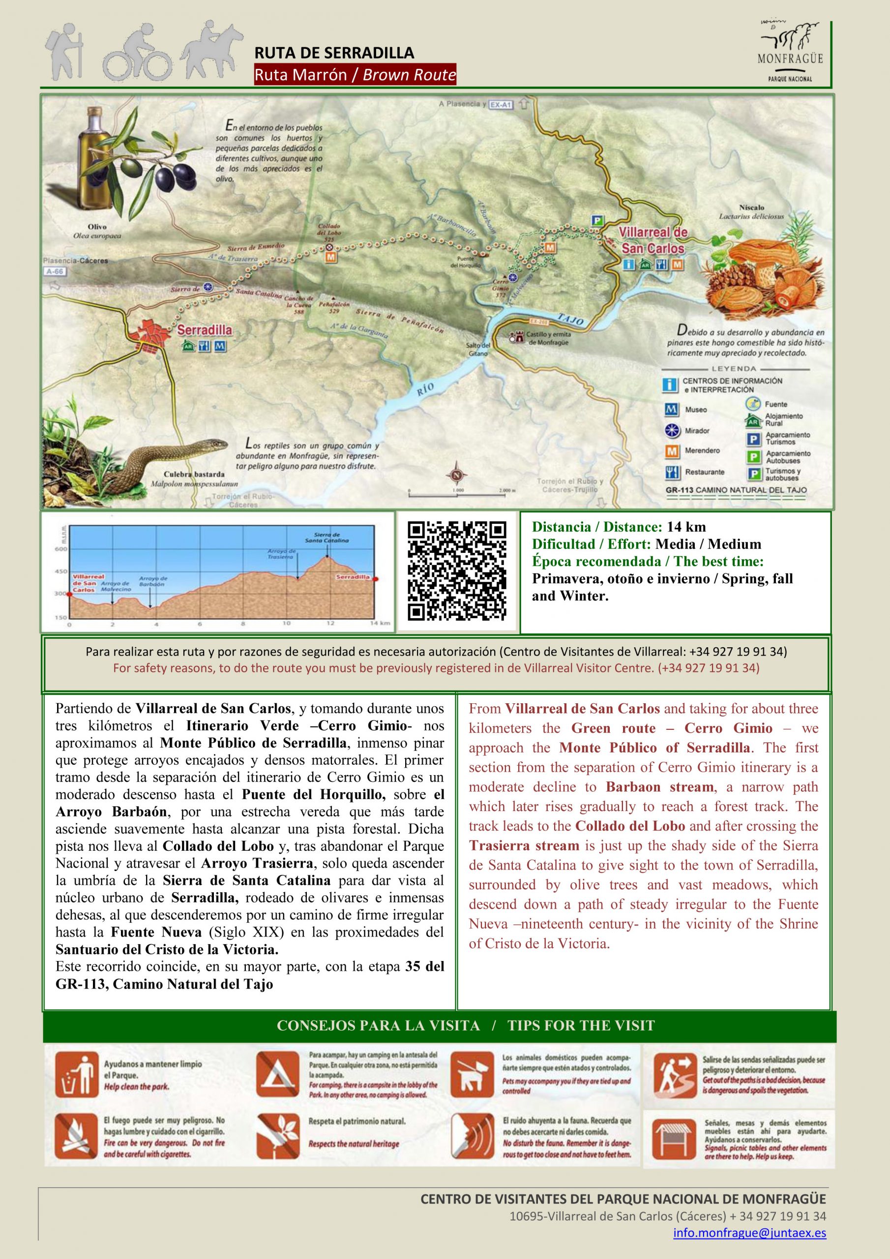 Ruta Marrón Parque Nacional de Monfragüe